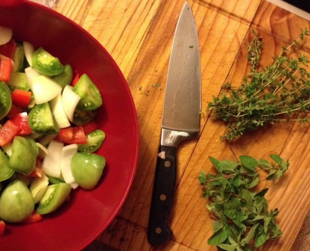Дунайский салат из зеленых помидор рецепт пошагово