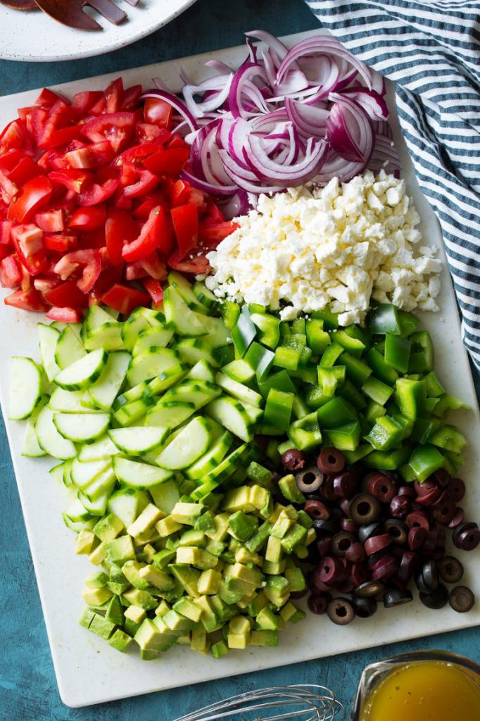 Греческий салат настоящий ингредиенты