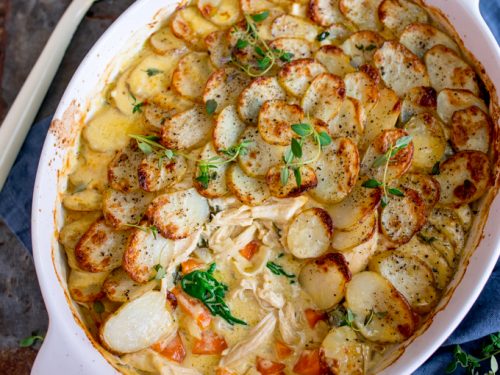 Блюда в духовке из курицы с картошкой