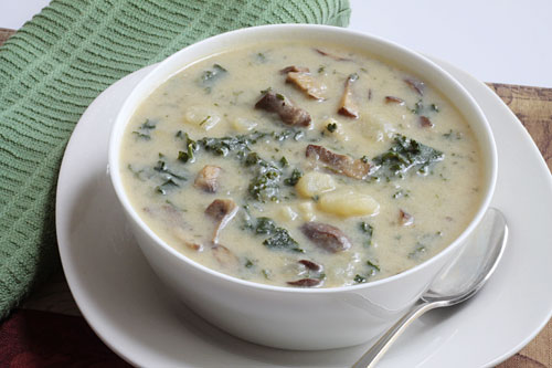 крем-суп с шампиньонами и картошкой